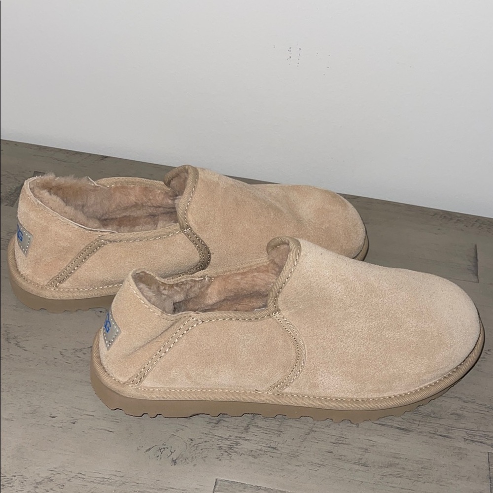 Cozy Tan Suede Slip-On Shoes
